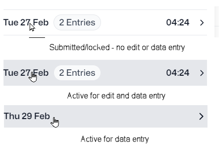 Weekly view icon