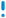 Priority low - one blue exclamation mark icon